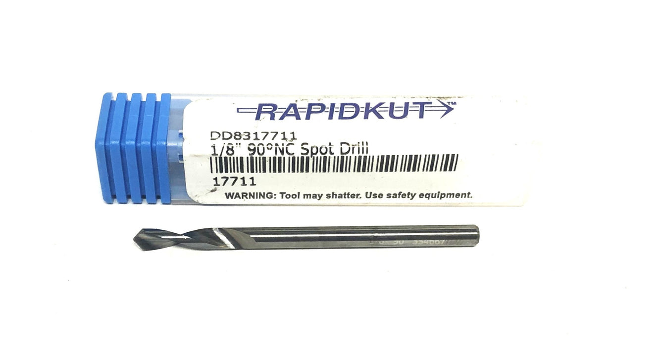 Rapidkut 1/8 Inch 90 Degree NC Spot Drill DD8317711 NOS