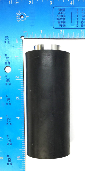 Unbranded 2"x 4" Rubber Covered Aluminum Roller with 1/2" Bore NOS
