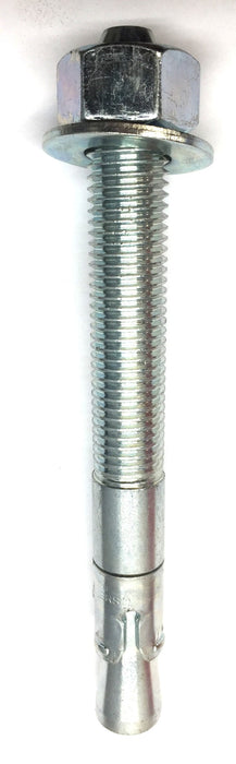 Powers 7/8" x 8" Galvanized Steel Wedge Anchor,Washer and Nut NOS
