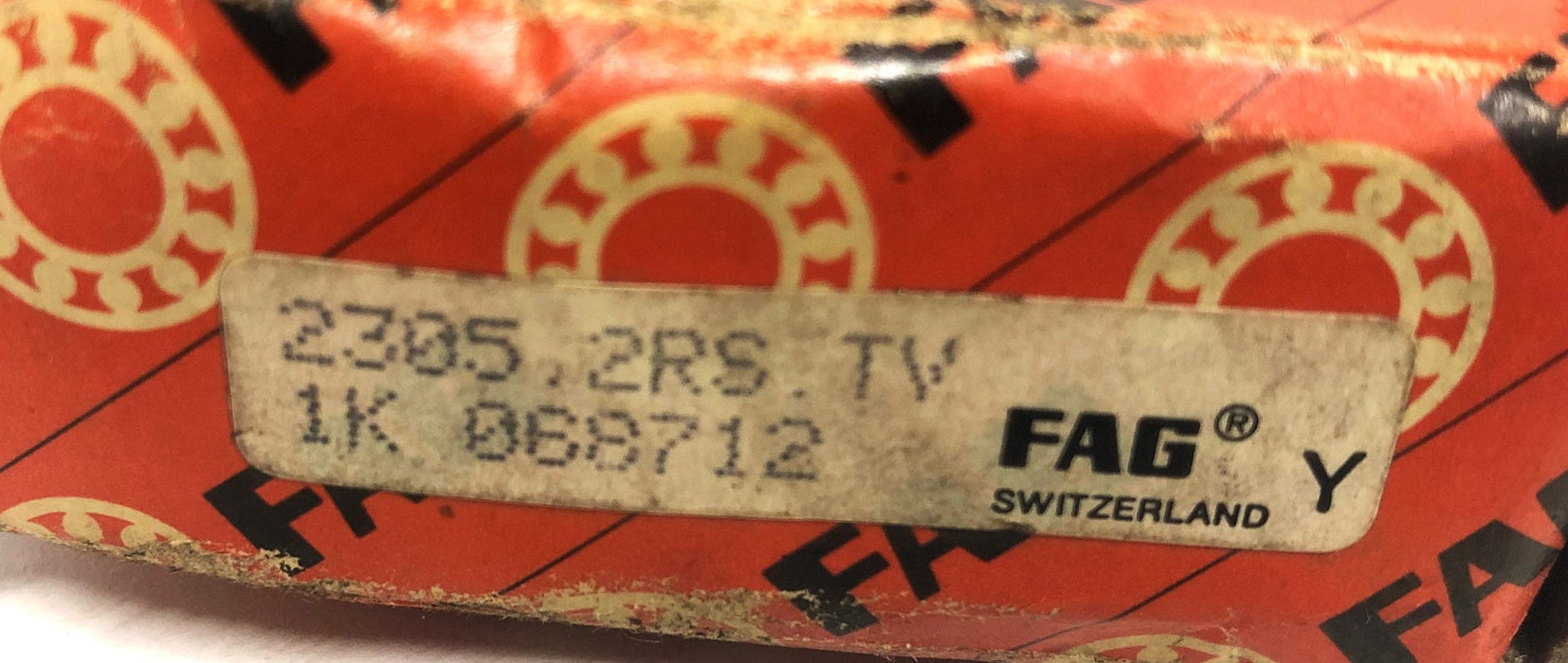FAG Double Shielded Ball Bearing 2305-2RS-TV (2305-2RS) NOS