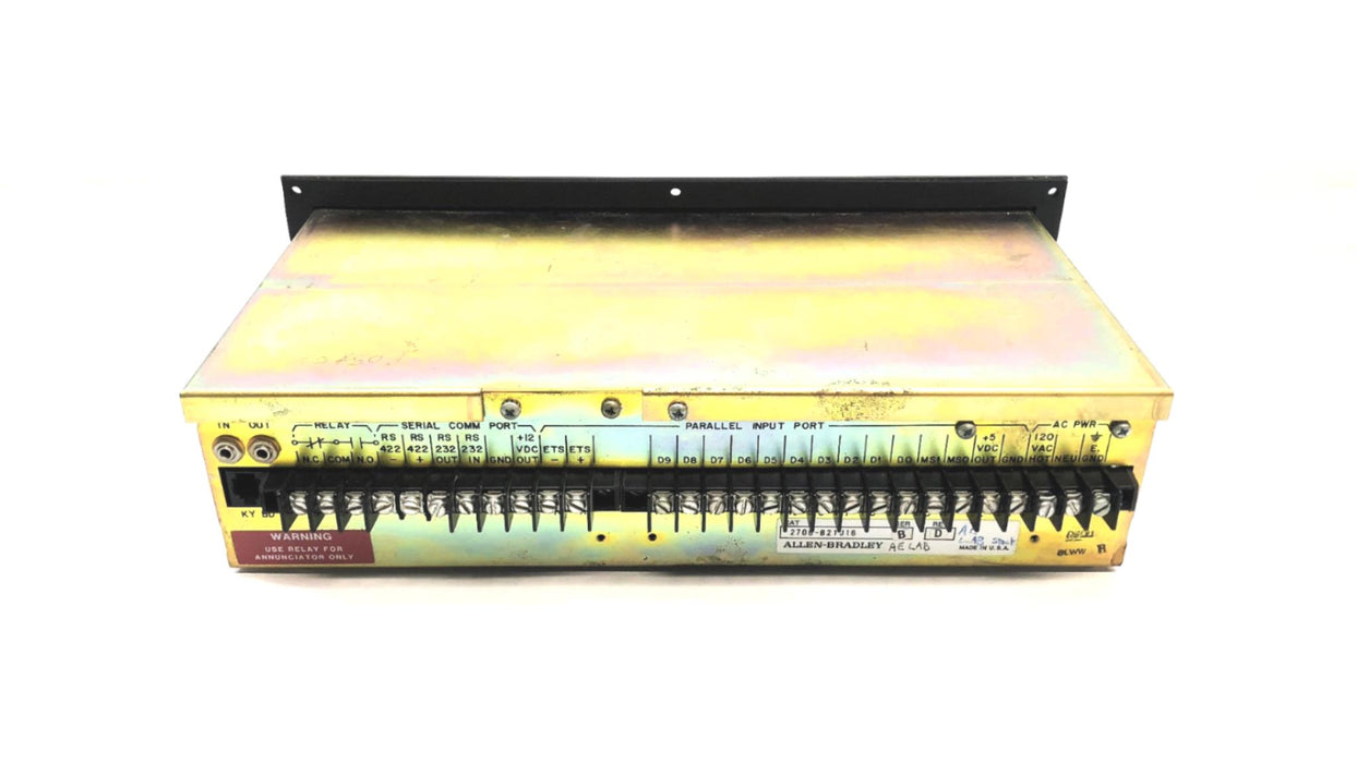 Allen-Bradley Series B Rev D Operator Interface Display Panel 2706-B21J16 USED