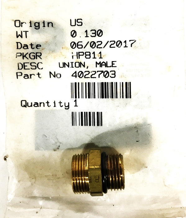 Cummins Brass Male Union Fitting 4022703 NOS