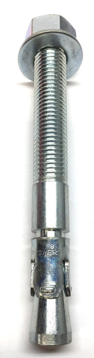 Powers 7/8" x 8" Galvanized Steel Wedge Anchor,Washer and Nut NOS