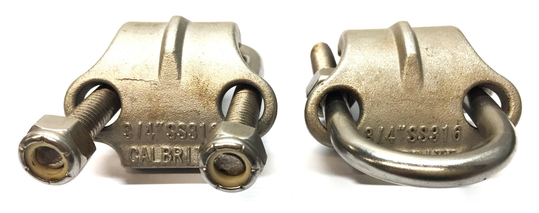 Calbrite 3/4"Angle Clamp SS316 [Lot of 2] NOS