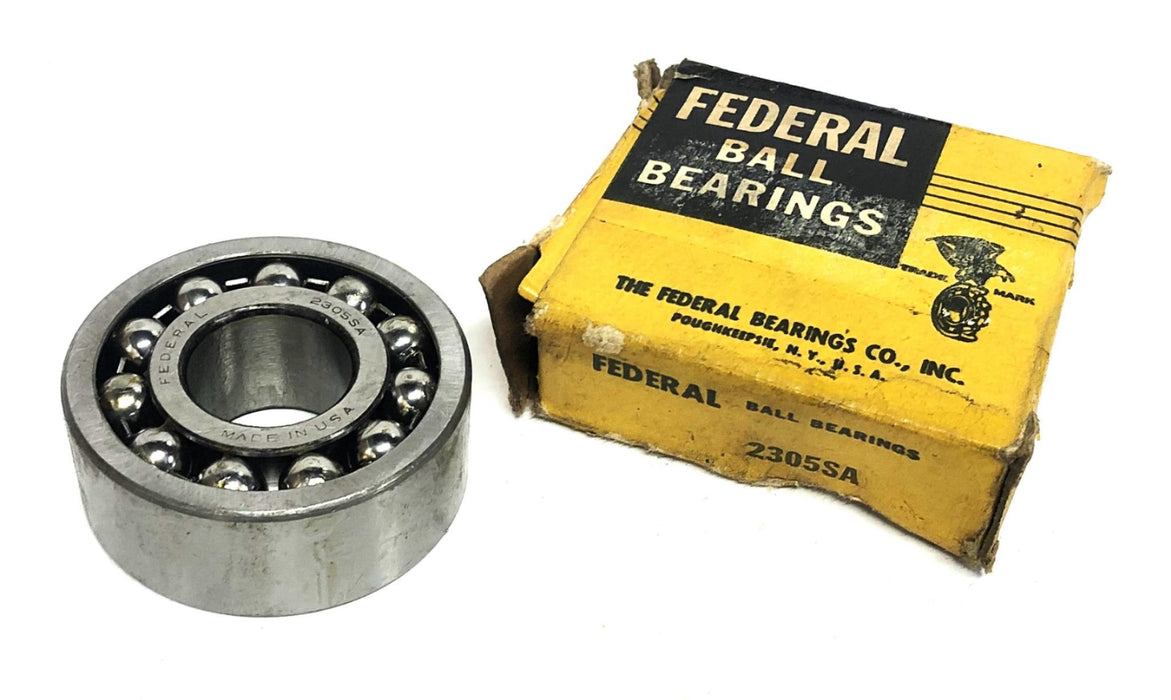 Federal Self Aligning Double Row Ball Bearing 2305SA NOS