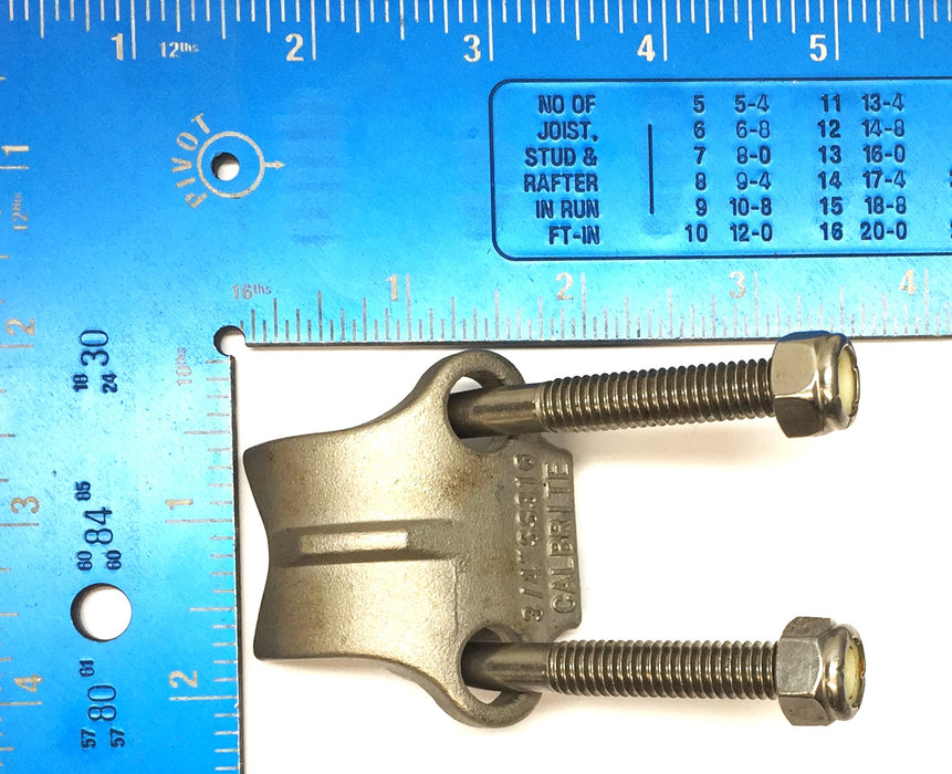 Calbrite 3/4"Angle Clamp SS316 [Lot of 2] NOS