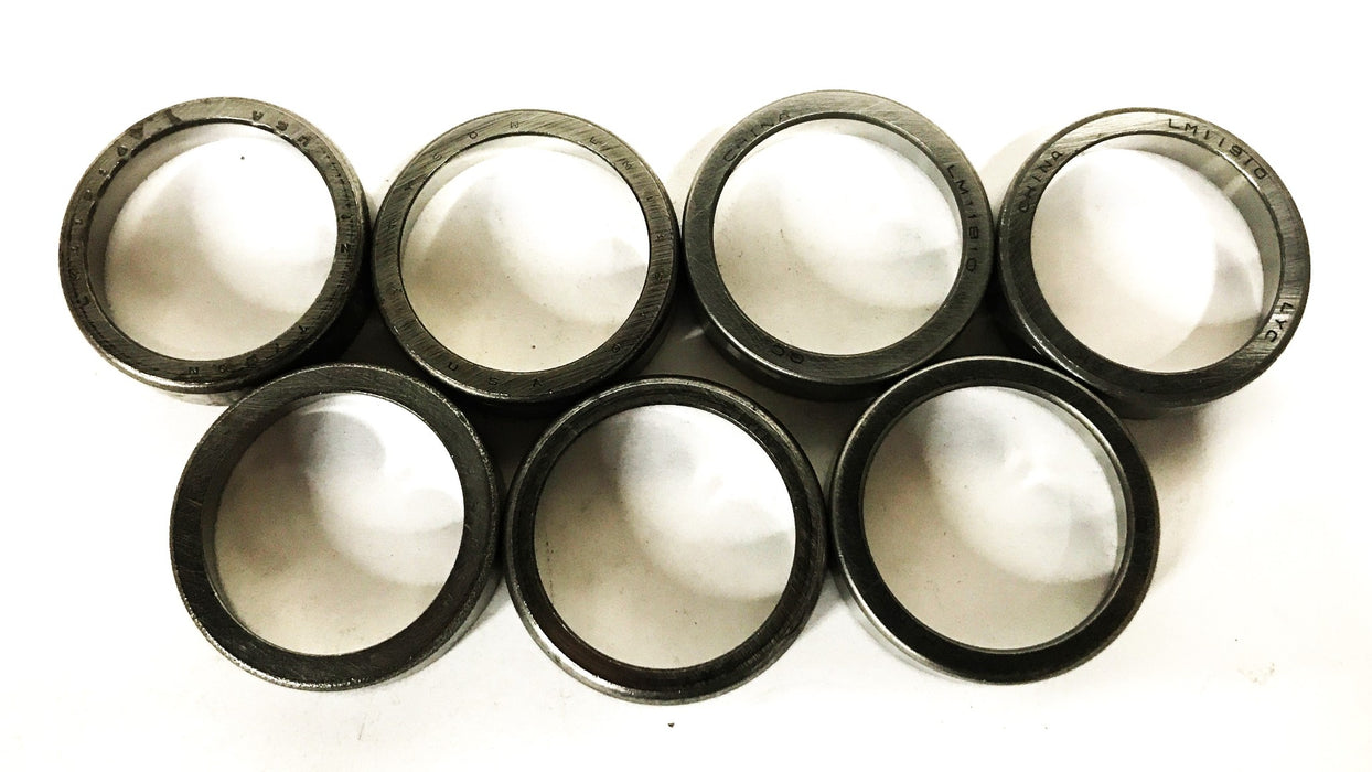 Mixed Brand Tapered Roller Bearing Cup LM11910 [Lot of 7] NOS