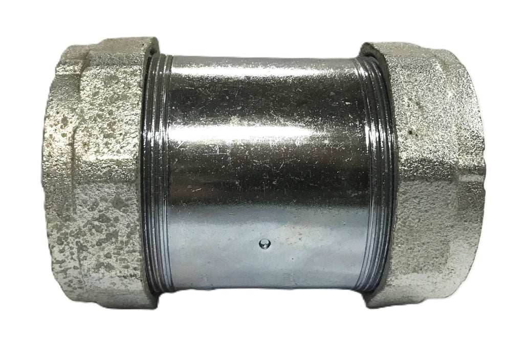 Unbranded 2-1/2 inch Galvanized Compression Coupling [Lot of 3] NOS