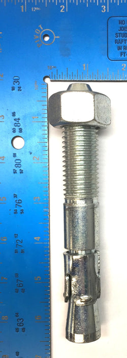 Powers 7/8" x 6" Steel Wedge Anchor and Nut (No Washer) [Lot of 2] NOS