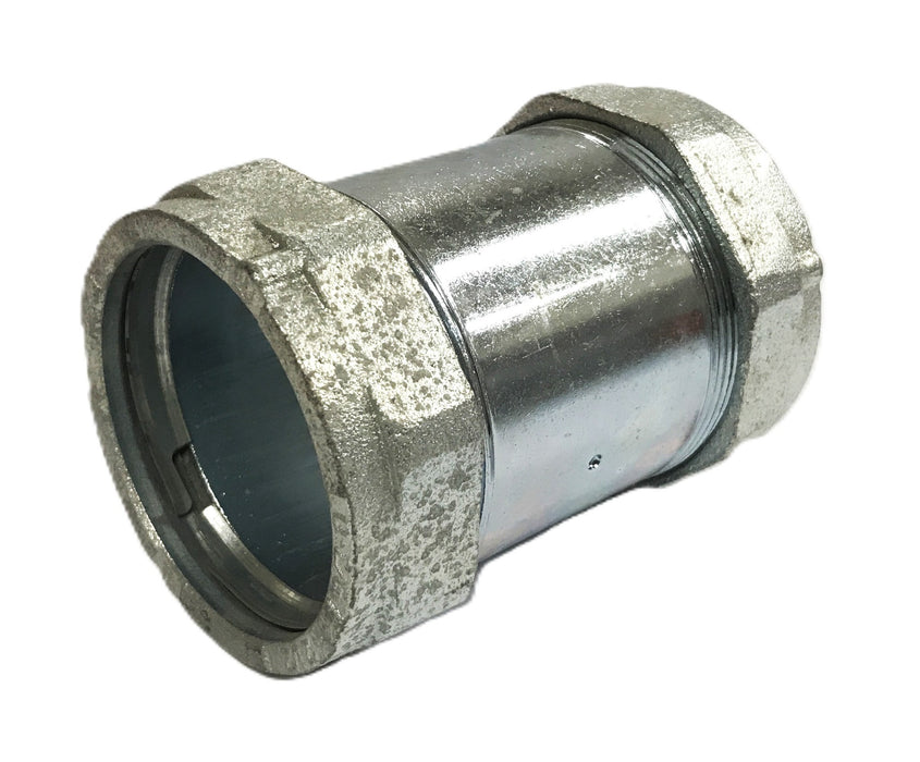 Unbranded 2-1/2 inch Galvanized Compression Coupling [Lot of 3] NOS