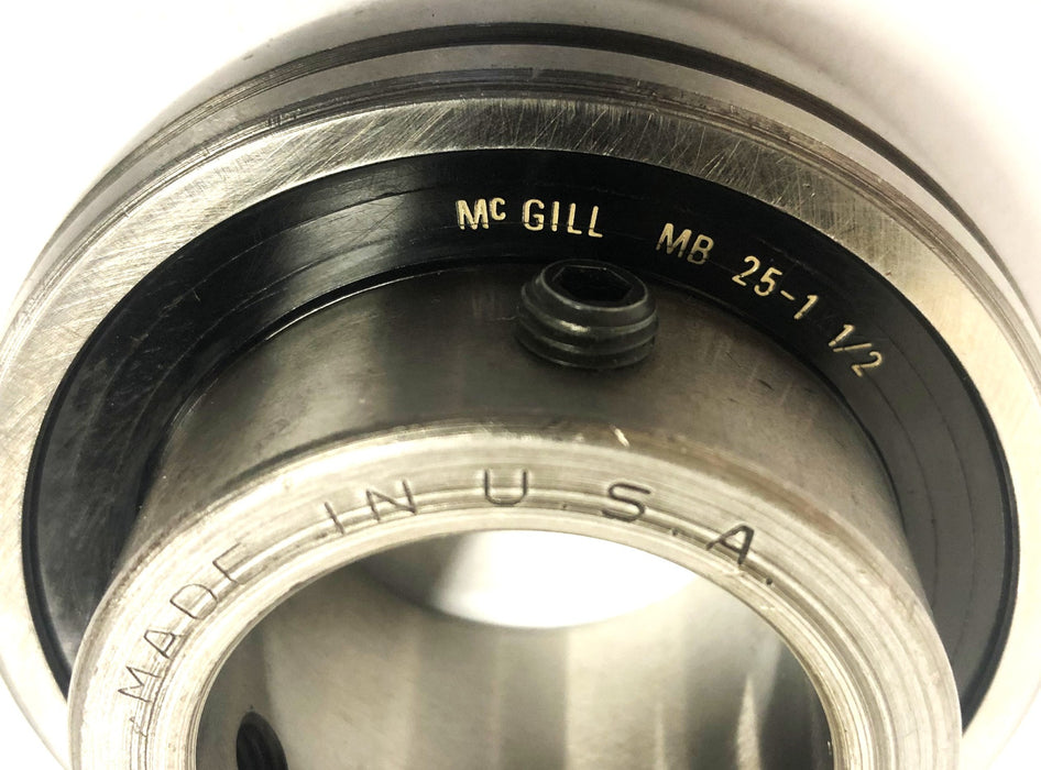 McGill Insert Ball Bearing No Collar MB 25-1 1/2 [Lot of 2] NOS