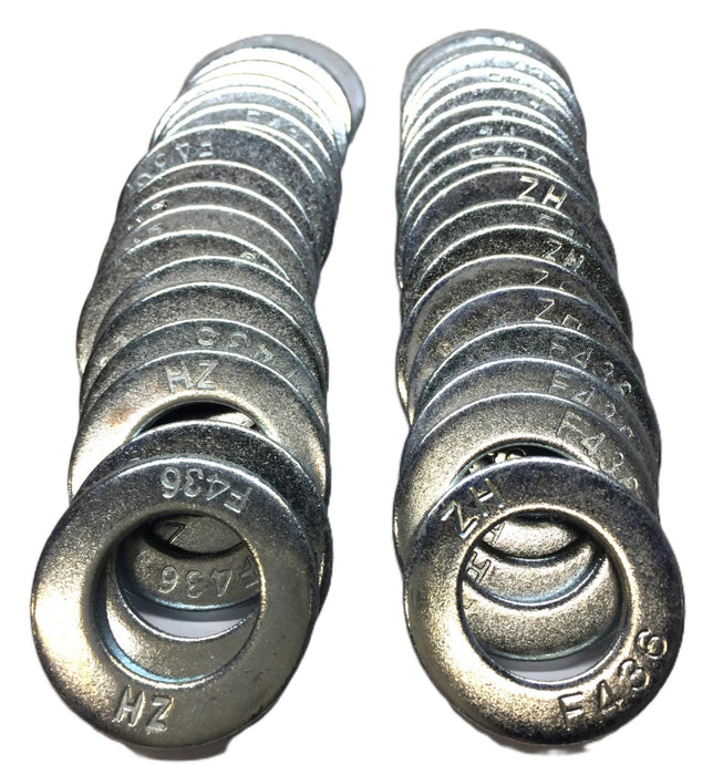 ZH 1.44"(O.D) x 0.83"(I.D) x 0.12"(Thk) Steel Washer F436 [Lot of 40] NOS