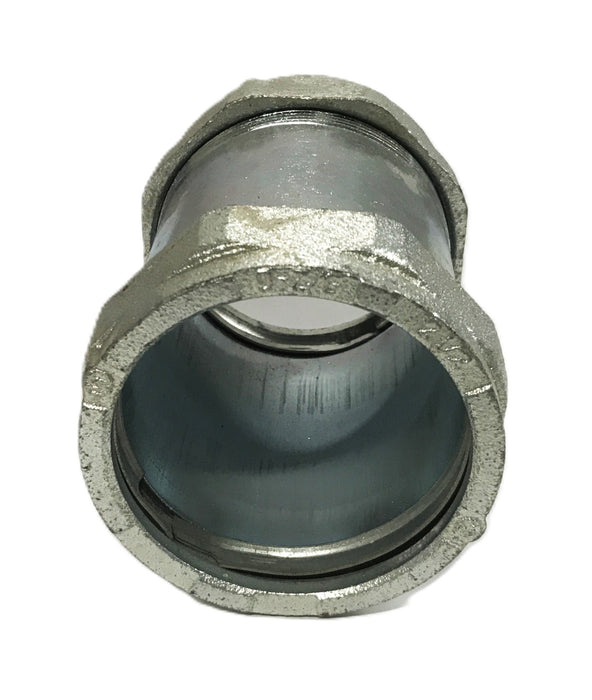 Unbranded 2-1/2 inch Galvanized Compression Coupling [Lot of 3] NOS