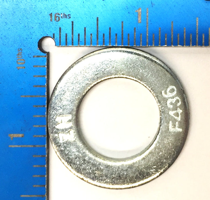 ZH 1.44"(O.D) x 0.83"(I.D) x 0.12"(Thk) Steel Washer F436 [Lot of 40] NOS