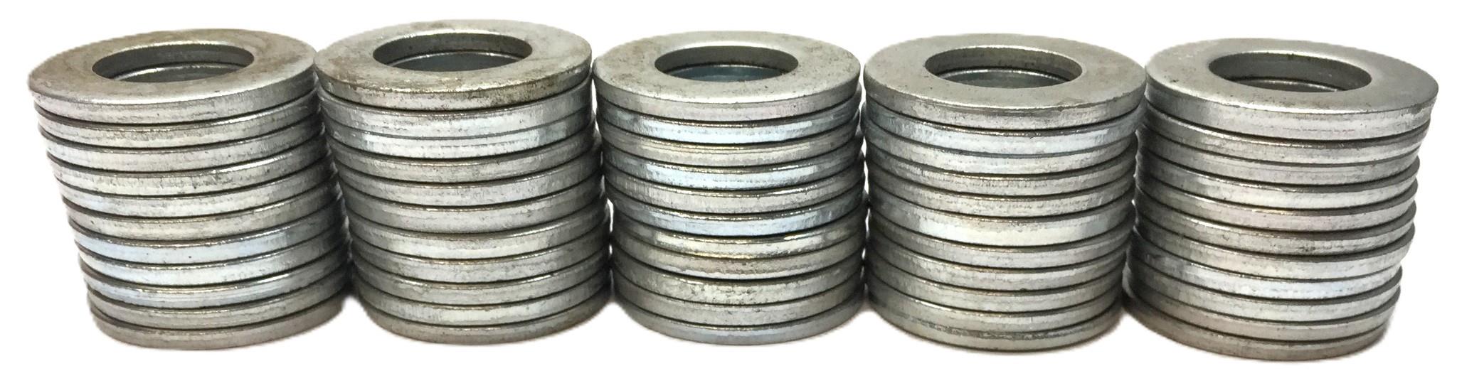 Unbranded 1.47"(O.D) x 0.80"(I.D) x 0.12"(Thk) Steel Washer [Lot of 55] NOS