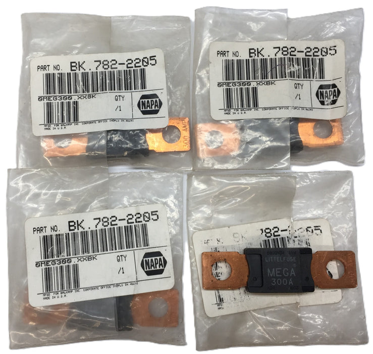 Littelfuse Mega Fuse 300A BK.782-2205 [Lot of 4] NOS
