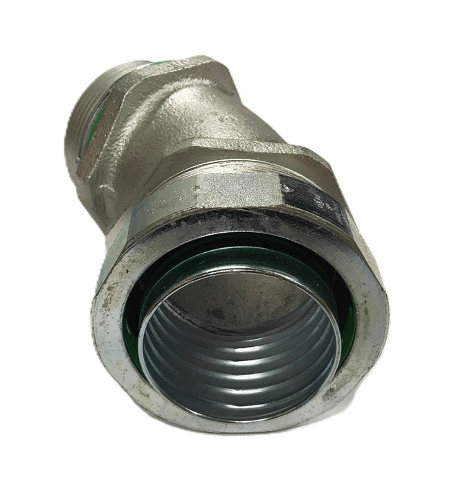 Amfico 45-degree 3-inch Liquid Tight Conduit Compression Elbow NOS
