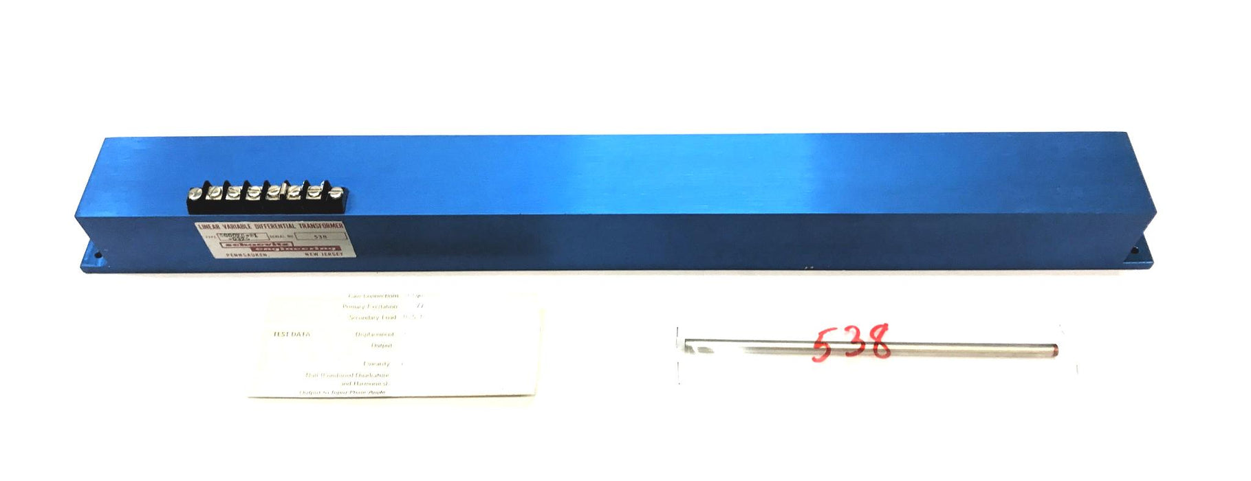 Schaevitz Linear Variable Differential Transformer 6000XS-B1-0326 NOS