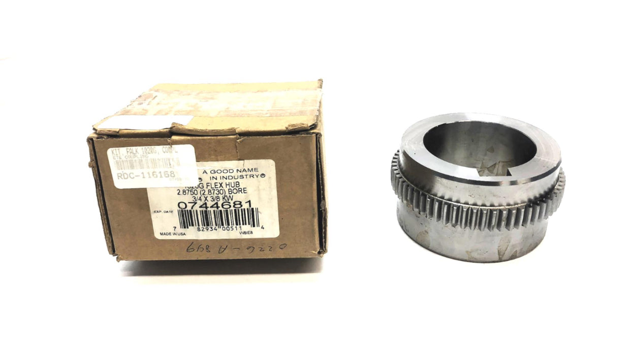 FALK 1020G 2.8750 (28730) Bore 3/4 X 3/8 KW Flex Hub 0744681 NOS