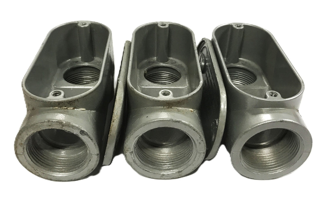 Unbranded 1-1/4 Inch 12.5 CU. IN. Conduit Body E30640 [Lot of 3] USED