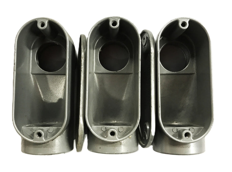 Unbranded 1-1/4 Inch 12.5 CU. IN. Conduit Body E30640 [Lot of 3] USED
