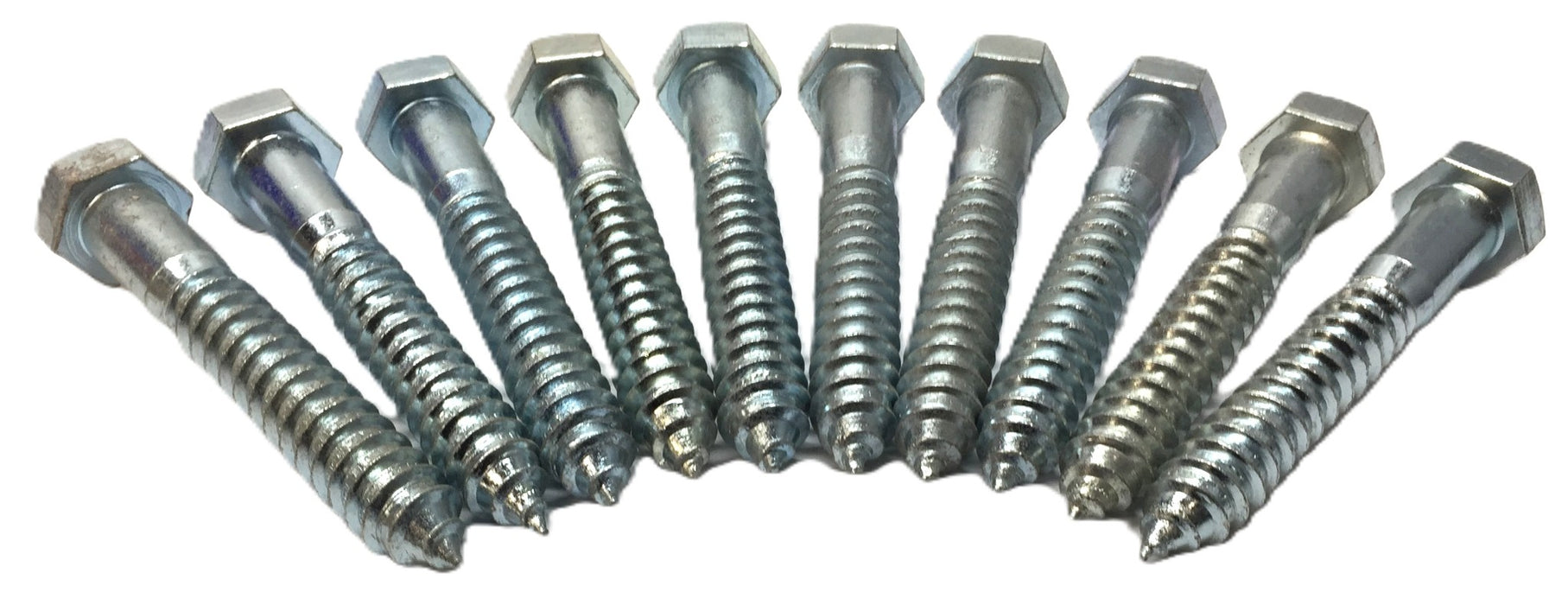 Unbranded 3/4" x 5" Steel Hex Head Lag Screw [Lot of 10] NOS