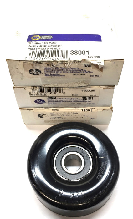 Gates/Napa Drivealign B/S Pulley 38001 [Lot of 3] NOS