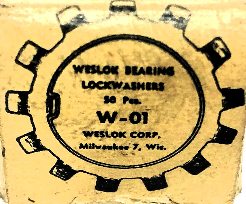 Weslock Bearing 50 Piece Set Bearing Lockwasher W01 NOS