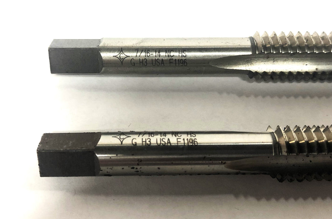 Cleveland 7/16-14 G H3 NC HS Spiral Point Tap F1196 [Lot of 2] NOS