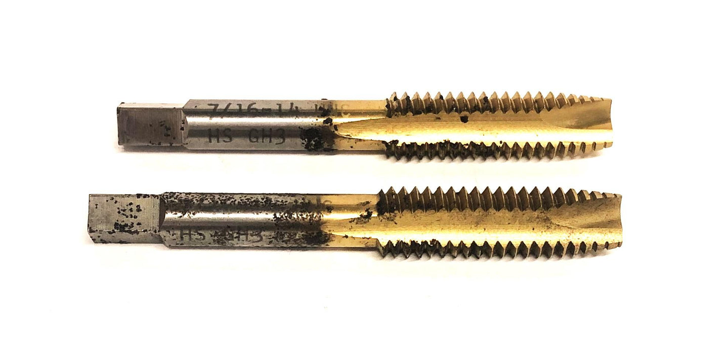 Cleveland HS GH3 Spiral Point Tap 7/16-14 [Lot of 2] NOS