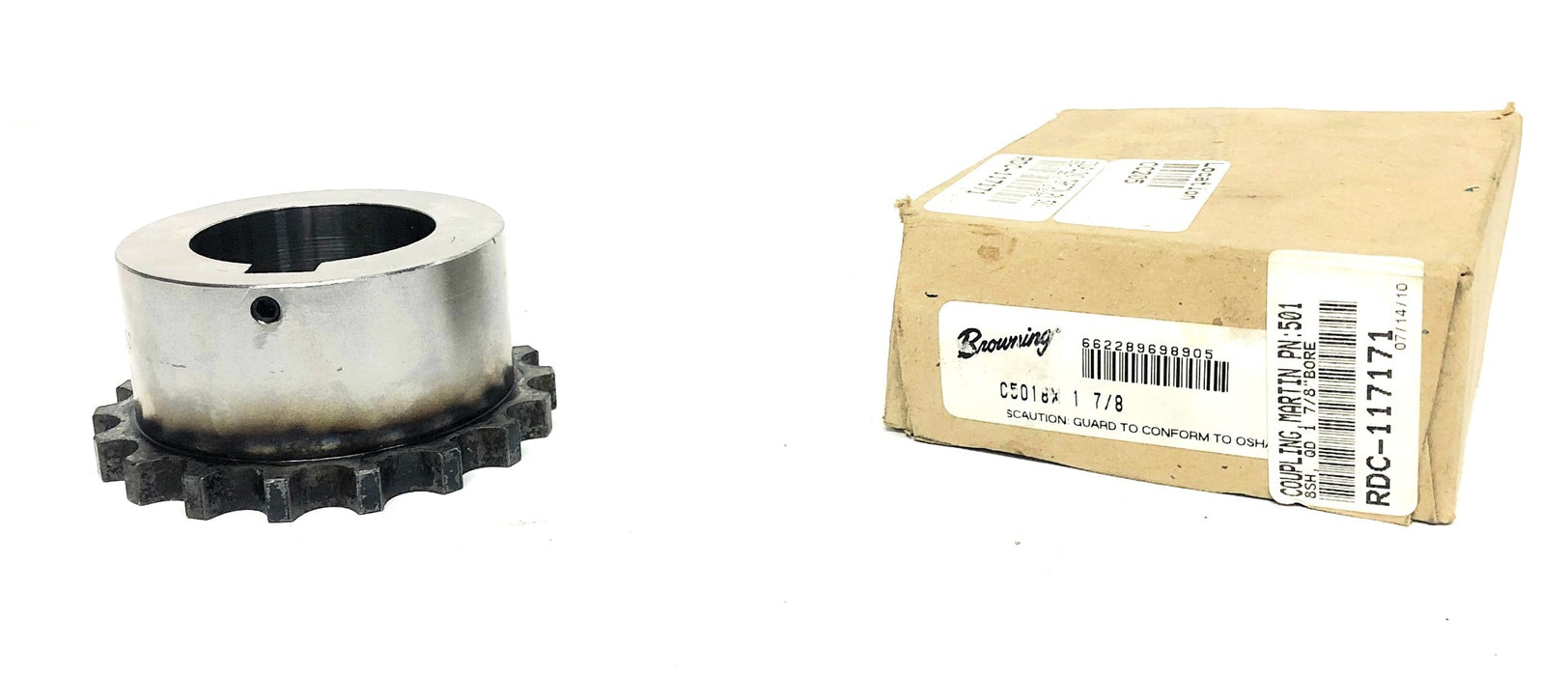 Browning Roller Chain Coupling 1-7/8 Inch C5018X1-7/8 NOS