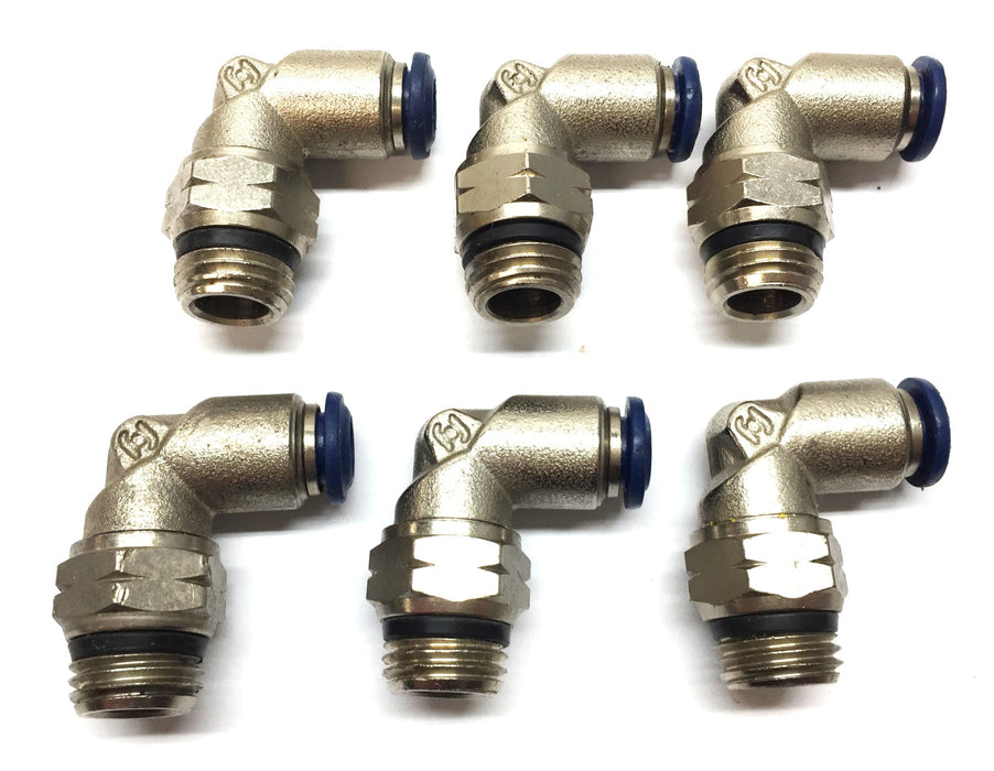 Pro-Source 1/4" Push-to-Connect x 1/2"-20 Threaded Elbow Fitting [Lot of 6] NOS