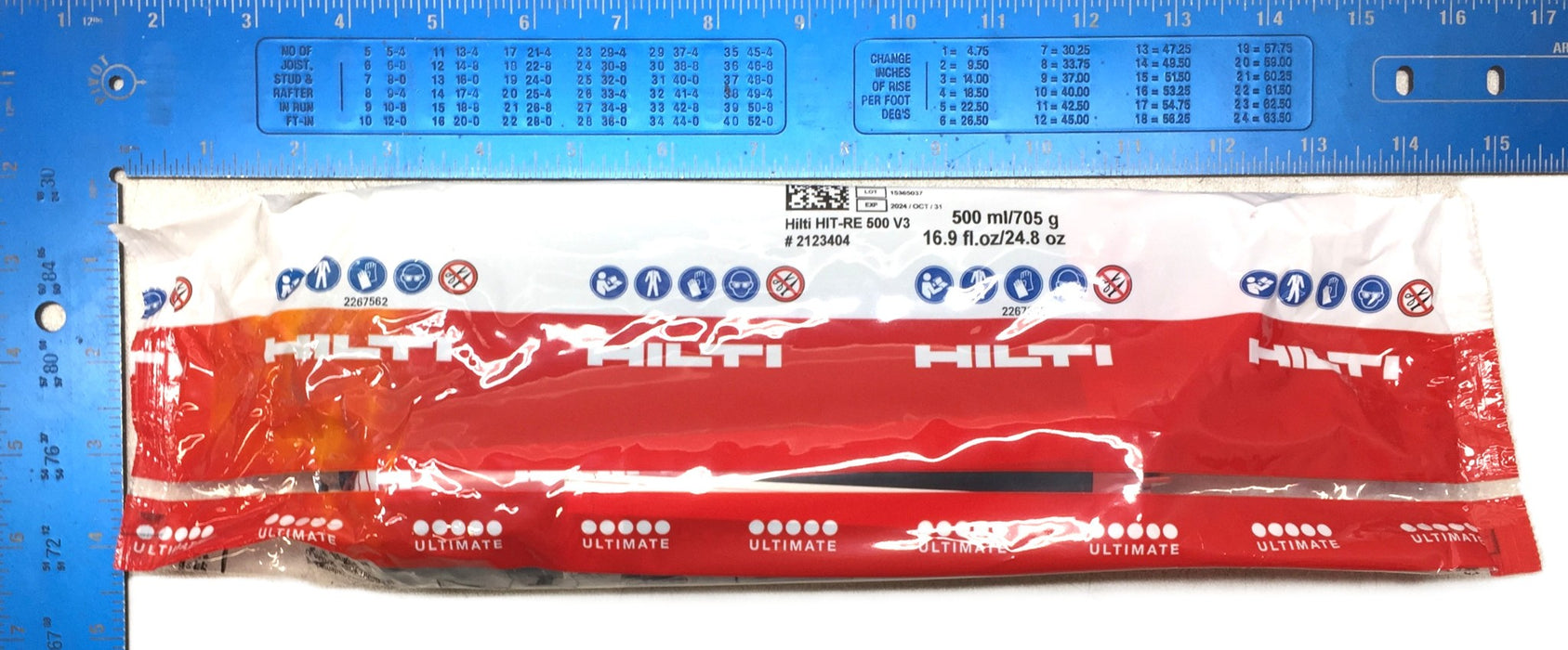 HILTI HIT-RE 500 V3 Anchor Epoxy (16.9fl.oz) 2123404 Exp:10/31/2024 NOS
