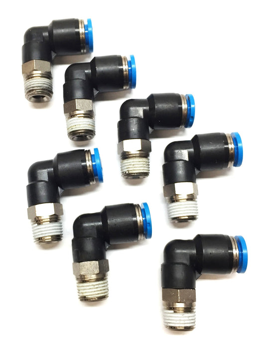 Festo Threaded M10-1.0 Push To Connect 6mm 90-Degree Elbow [Lot of 7] NOS