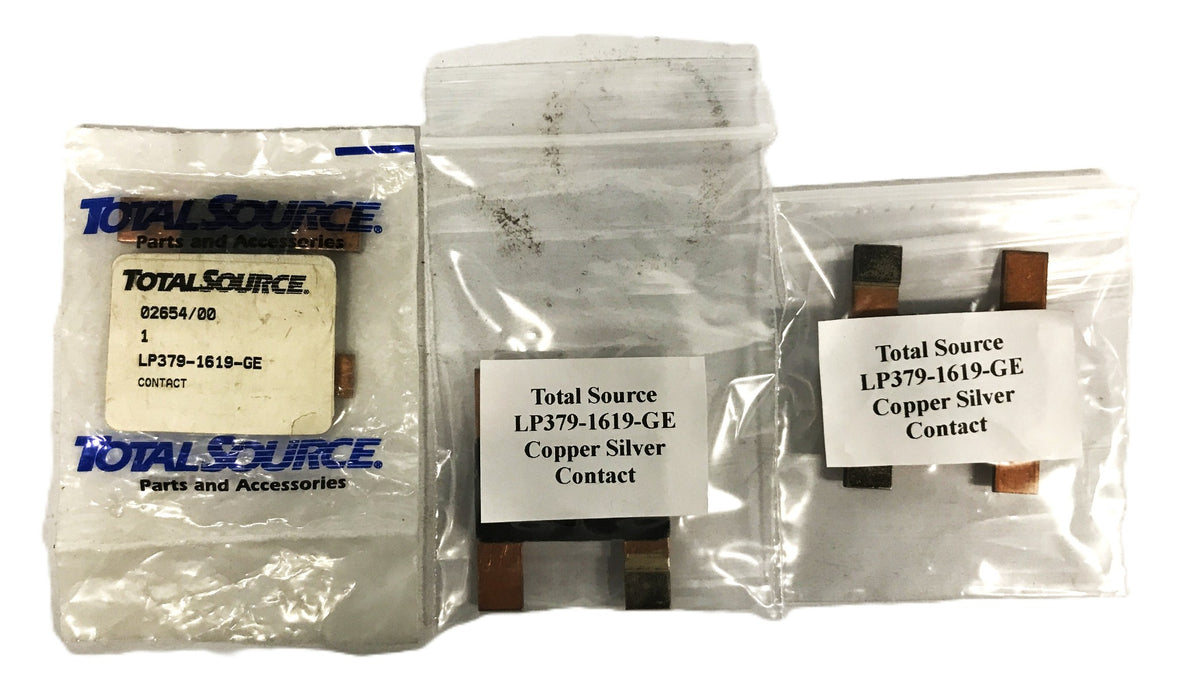Total Source Copper Silver Plastic Contact LP379-1619-GE [Lot of 3] NOS