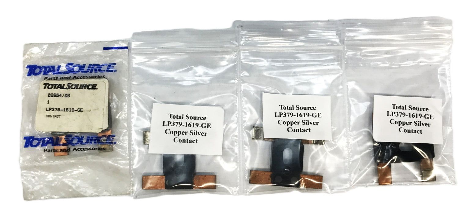 Total Source Copper Silver Plastic Contact LP379-1619-GE [Lot of 4] NOS