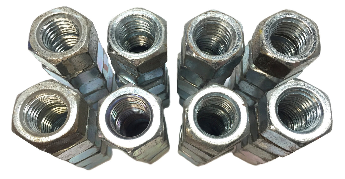 Unbranded 3/4"-10(I.D) x 1.09"(O.D) x 0.63"(Thk) Zinc Hex Nut [Lot of 40] USED
