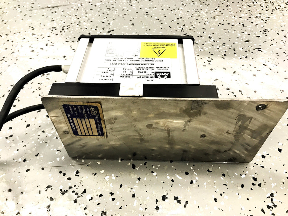 Eriez Vibrating Pan Feeder W/ (Feeder Control UN-115-2A-FW) 15A USED