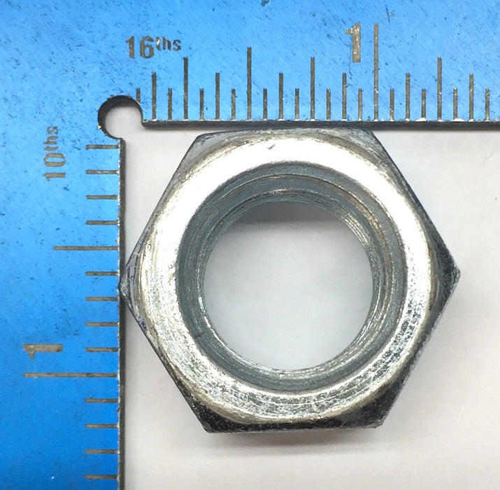 Unbranded 3/4"-10(I.D) x 1.09"(O.D) x 0.63"(Thk) Zinc Hex Nut [Lot of 40] USED