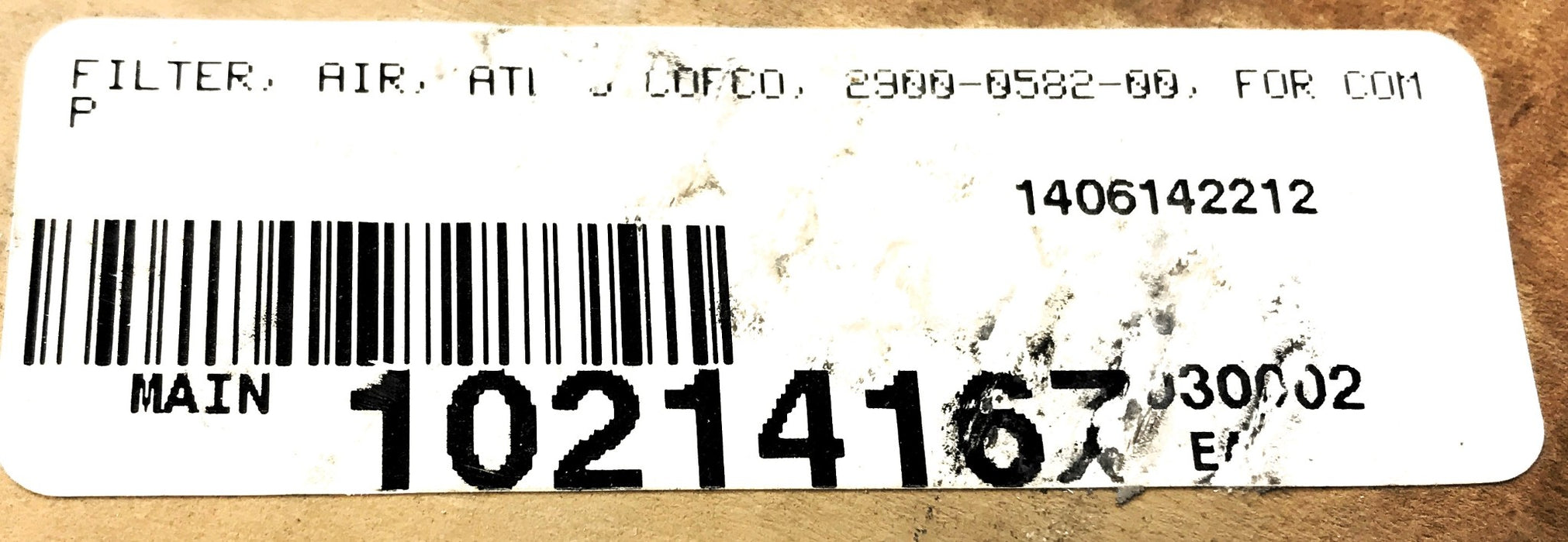 Atlas Copco Air Filter 2900-0582-00 NOS