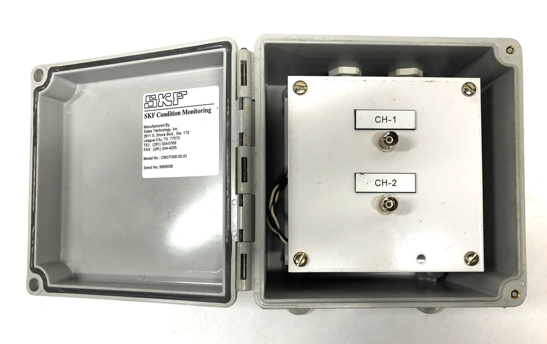 SKF Condition Monitoring Junction Box CMCP300-02-01 With Fittings USED