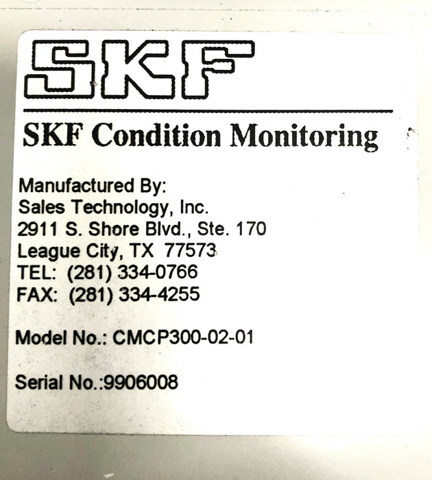 SKF Condition Monitoring Junction Box CMCP300-02-01 With Fittings USED