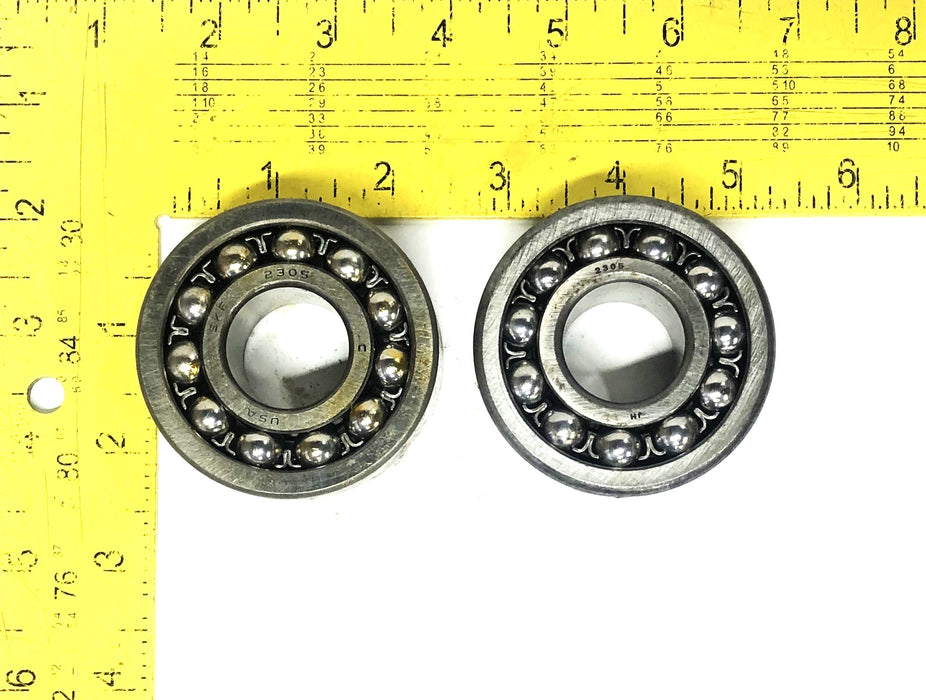 SKF Double Row Self Aligning Ball Bearing 2305 [Lot of 2] NOS