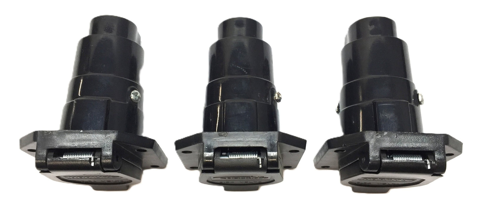 Hopkins 6-24 Volt 7-Pin Flat Trailer Plug [Lot of 3] NOS