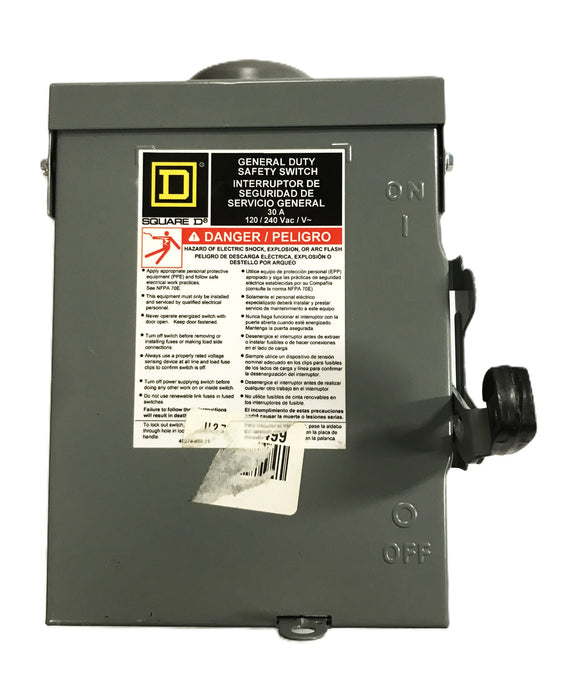 Square D General Duty Safety Switch D211NRB NOS