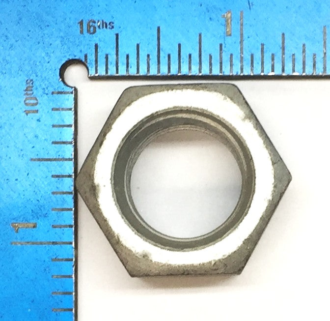 Unbranded 3/4"(I.D) x 1.09"(O.D) x 0.63"(Thk) Galvanized Hex Nut [Lot of 27]USED