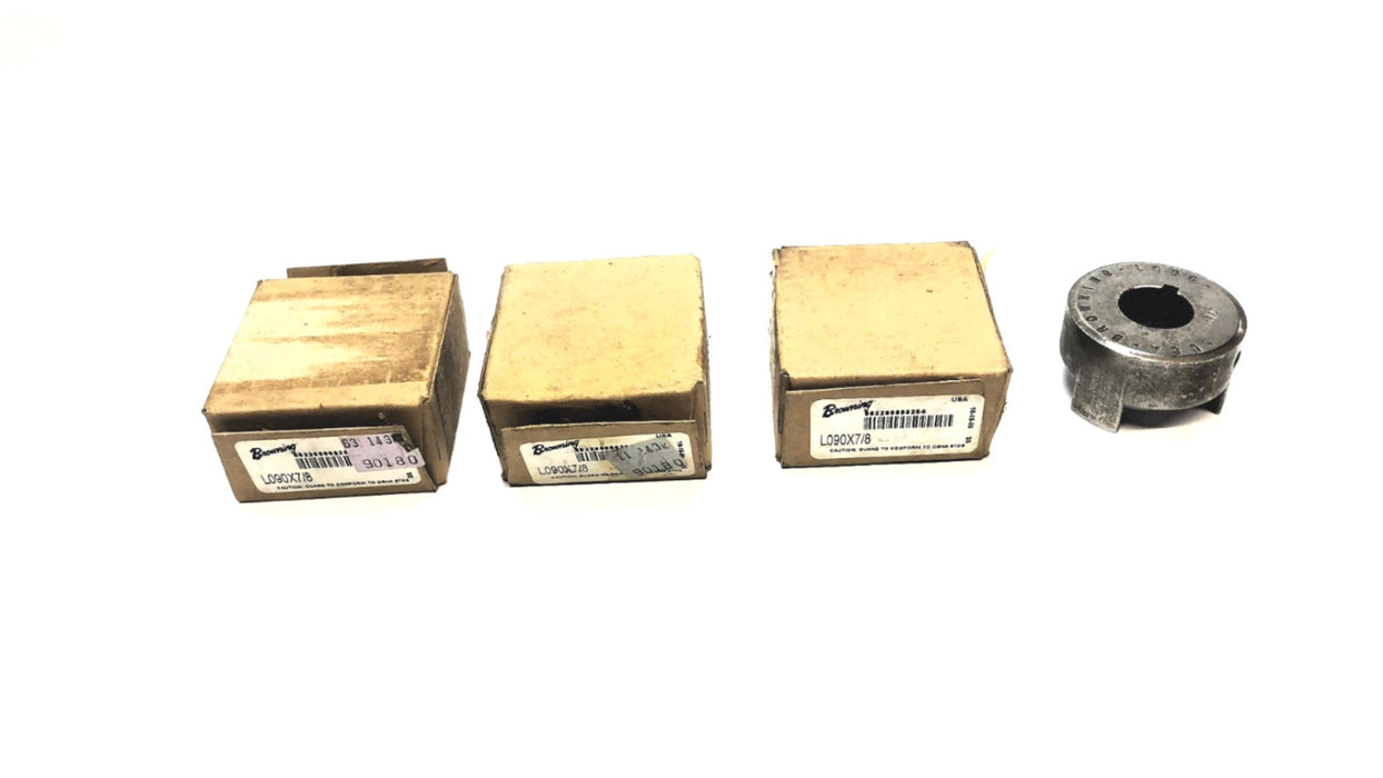 Browning jaw Coupling Hub L090X7/8 [Lot of 4] NOS