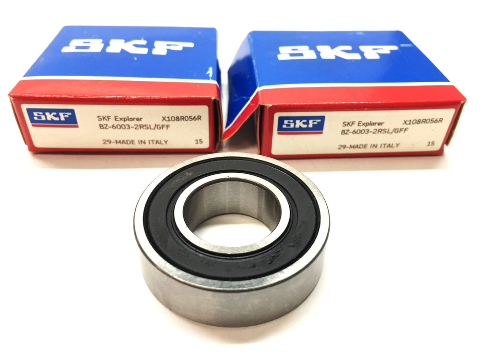 SKF Sealed Roller Bearing BZ-6003-2RSL/GFF [Lot of 2] NOS