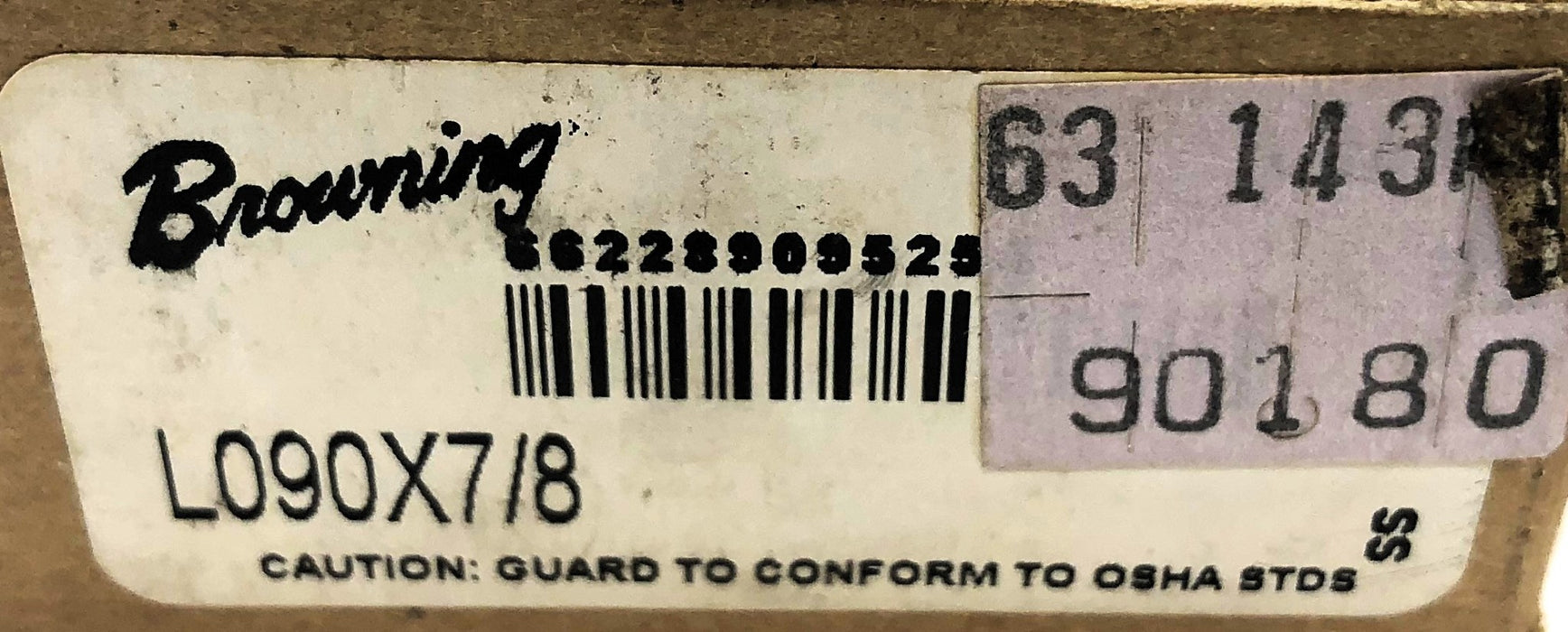 Browning jaw Coupling Hub L090X7/8 [Lot of 4] NOS