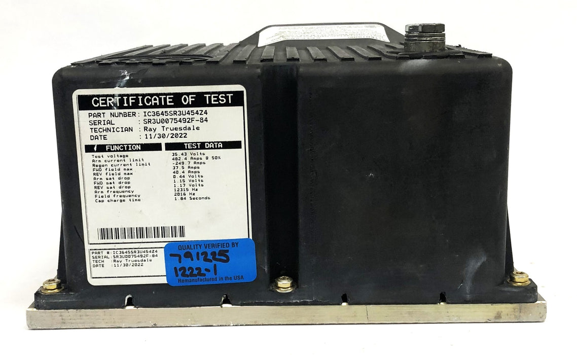 General Electric SPNO Controller IC3645SR3U454Z4 USED